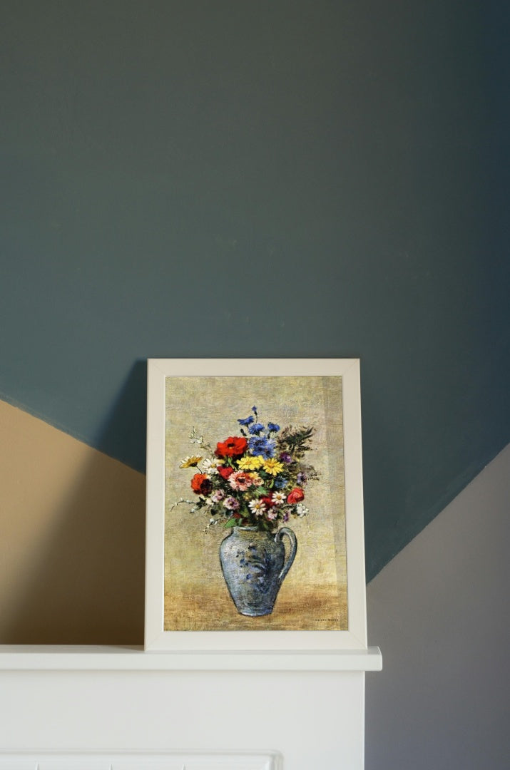 Flowers in a Vase with one Handle by Odilon Redon Realism Art dated 1905