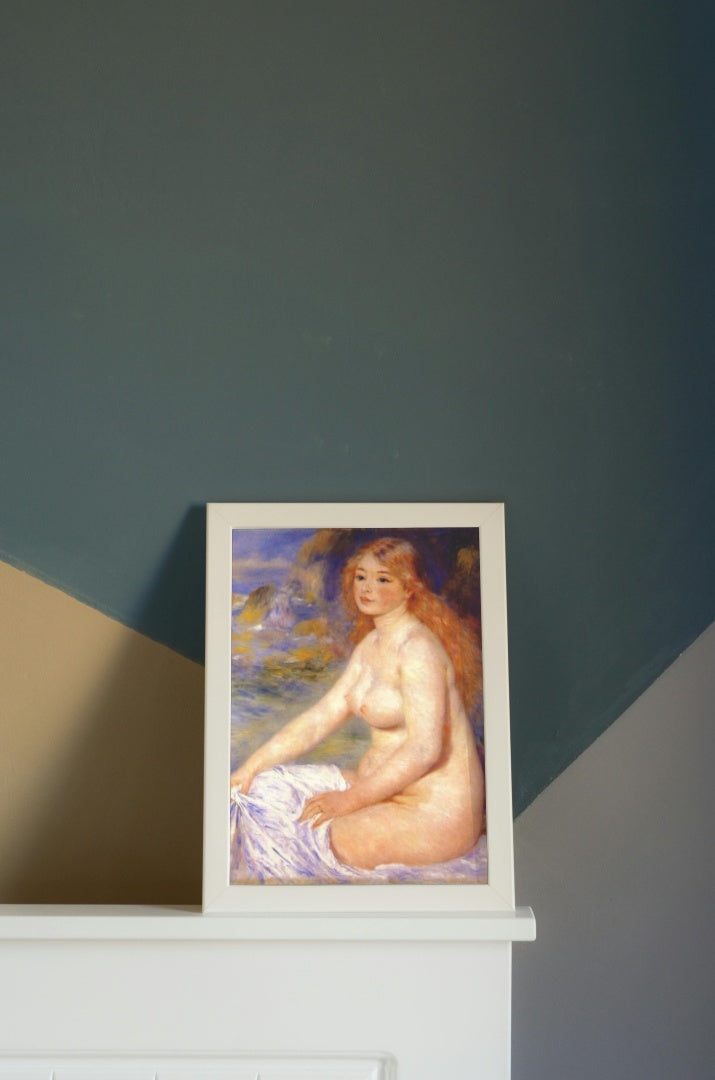 Blonde bather by Pierre-Auguste Renoir Impressionism Art dated 1881