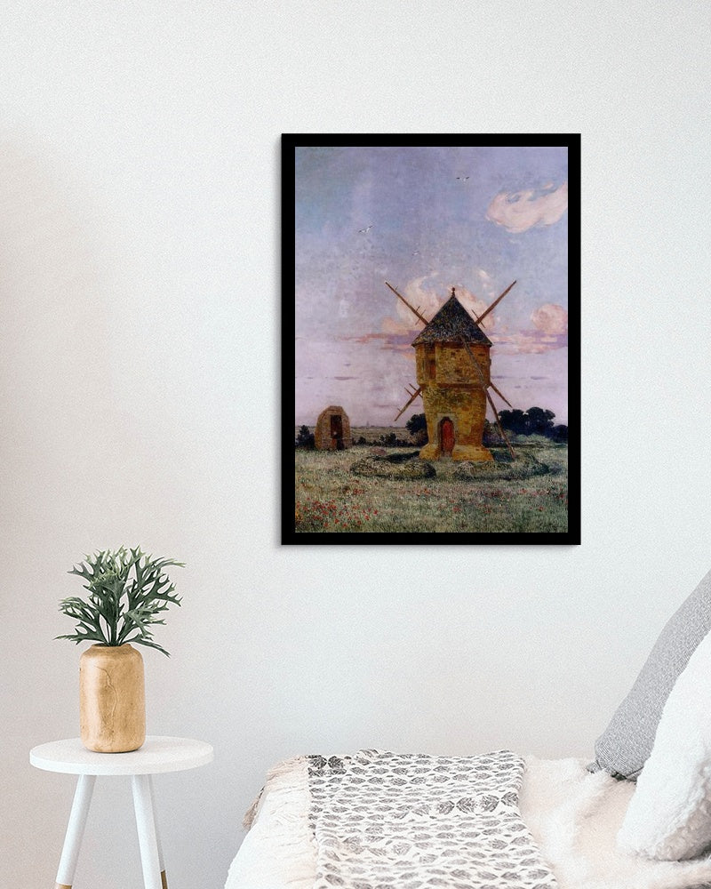 Windmill near Guerande by Ferdinand du Puigaudeau Neo-Impressionism Art