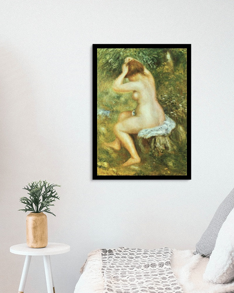 Bather is Styling by Pierre-Auguste Renoir Impressionism Art dated 1890