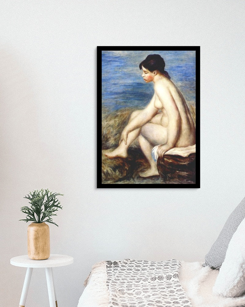 Bather by Pierre-Auguste Renoir Impressionism Art dated 1893