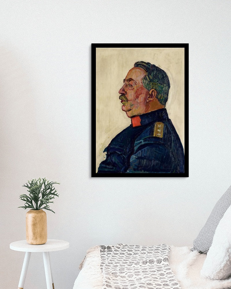 Portrait of General Ulrich Wille by Ferdinand Hodler Art Nouveau (Modern) Art dated 1915