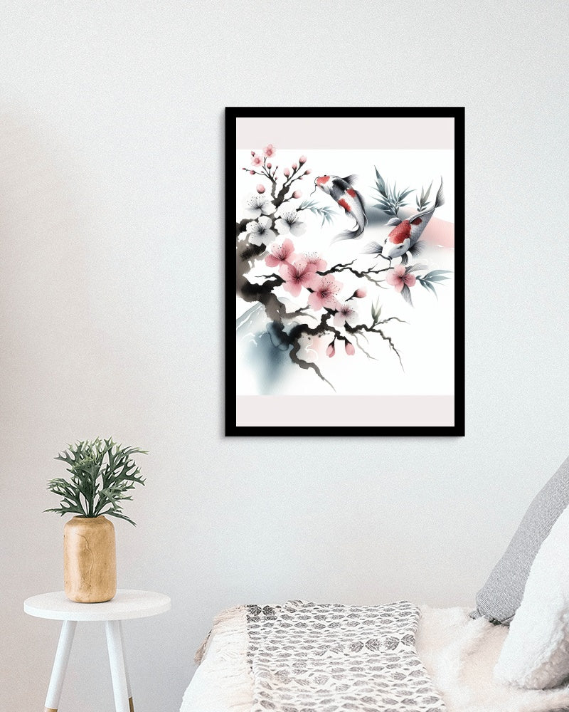 Elysian Ananda Sakura: Japanese Watercolor Serenity