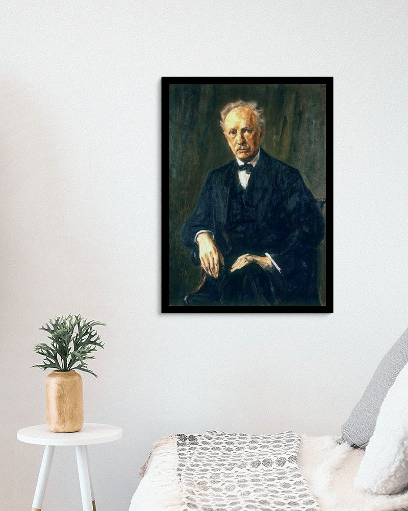 Portrait of Richard Strauss by Max Liebermann Impressionism Art dated 1918