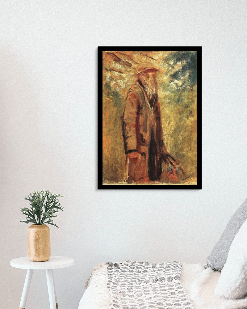 Old Man by Laszlo Mednyanszky Impressionism Art dated 1918