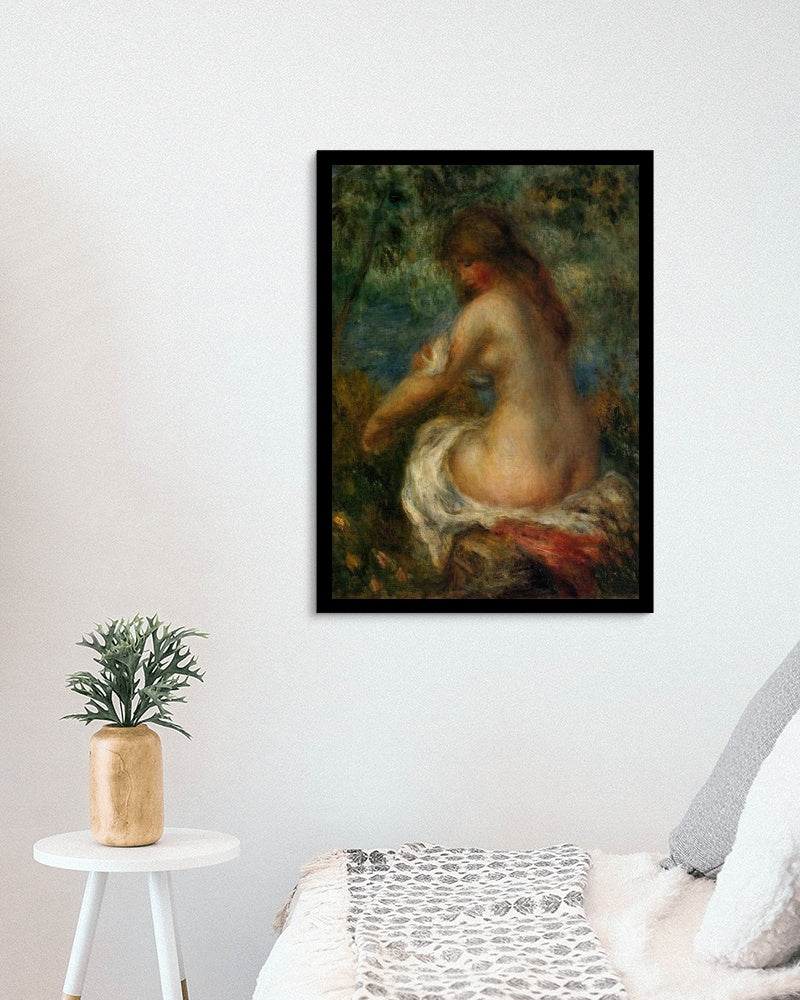 Bather by Pierre-Auguste Renoir Impressionism Art dated 1905