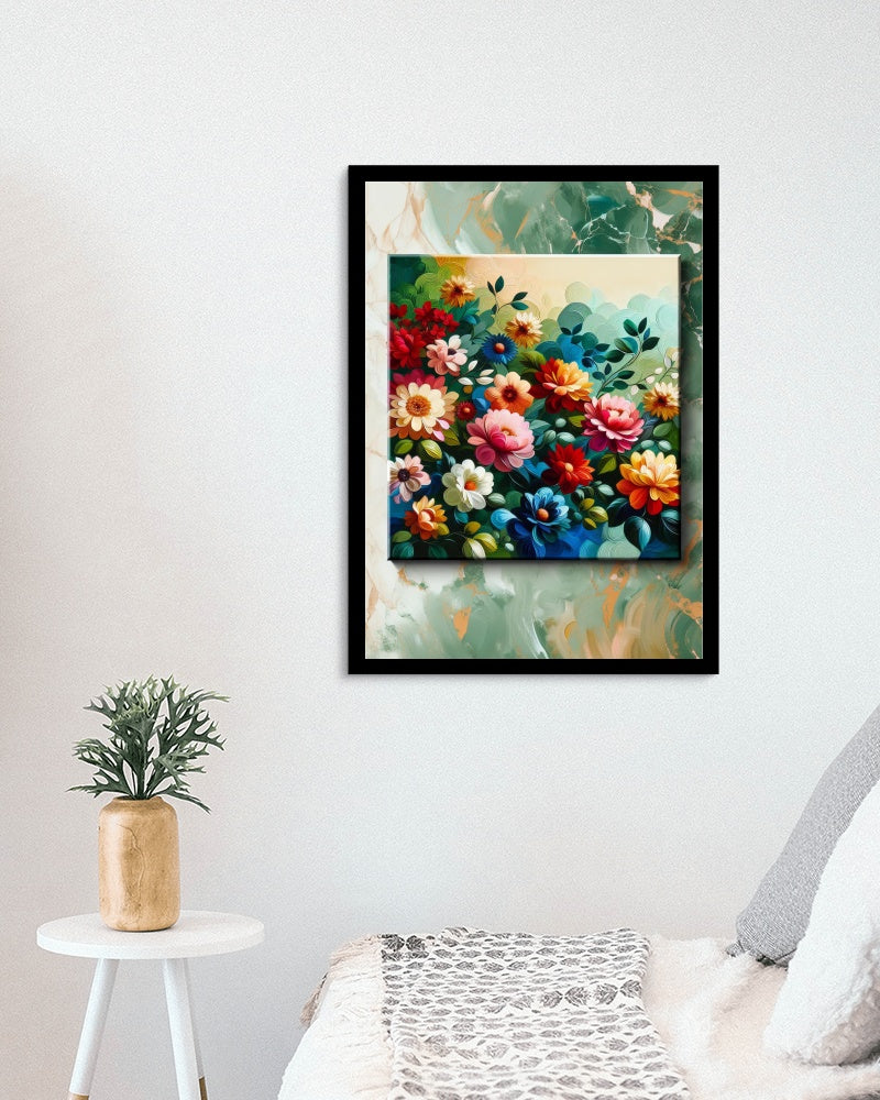 Vibrantus Florameticus: Modern Floral Oil Painting