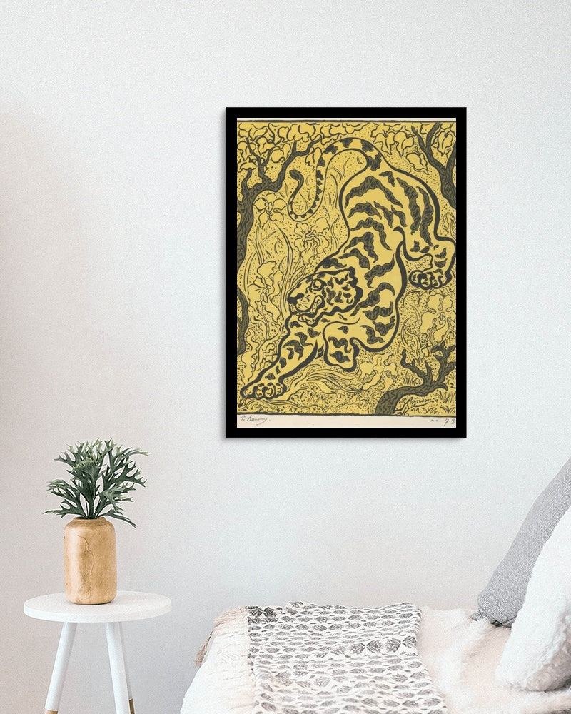 Tiger in the Jungle by Paul Ranson Art Nouveau (Modern) Art