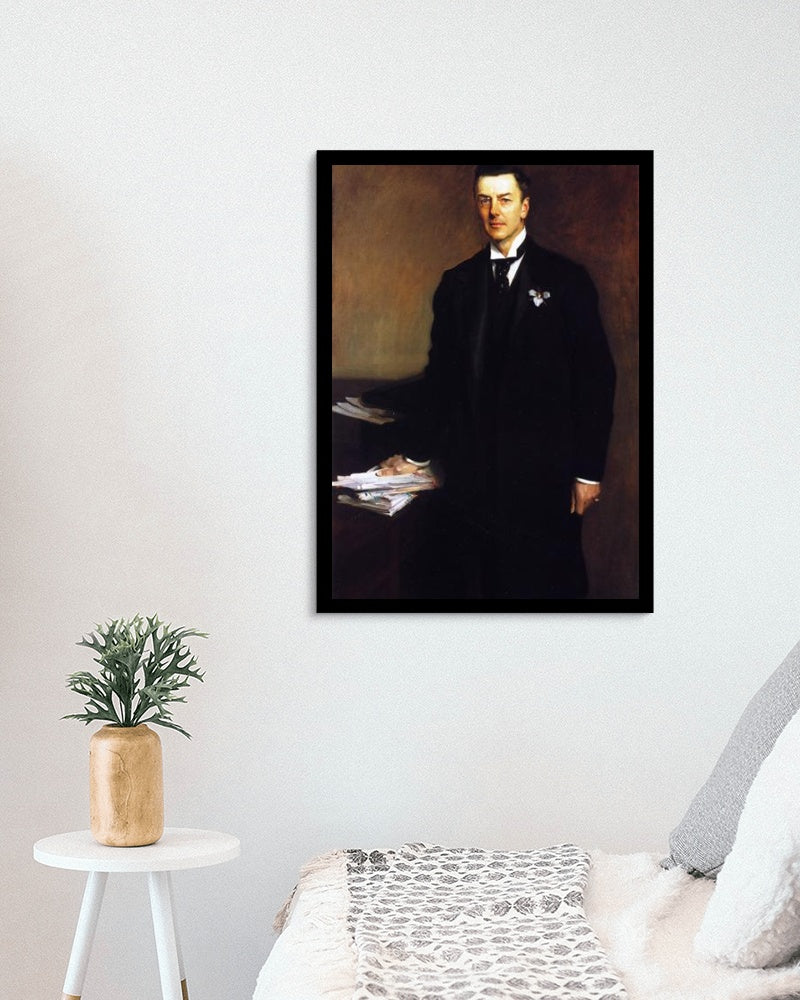 The Right Honourable Joseph Chamberlain by John Singer Sargent Realism Art dated 1896