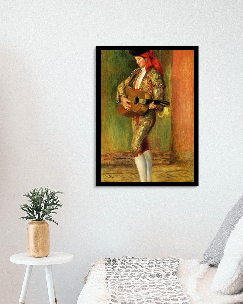 Young Guitarist Standing by Pierre-Auguste Renoir Impressionism Art dated 1897