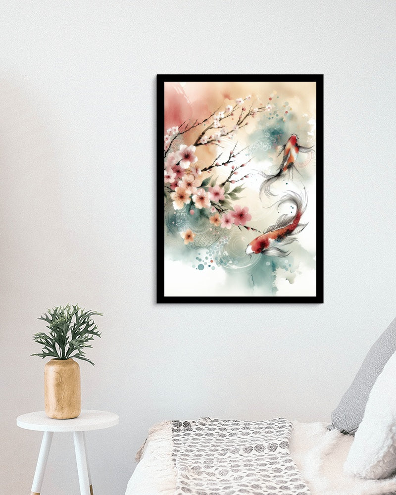 Elysian Akarsha Japanese Watercolor Tapestry