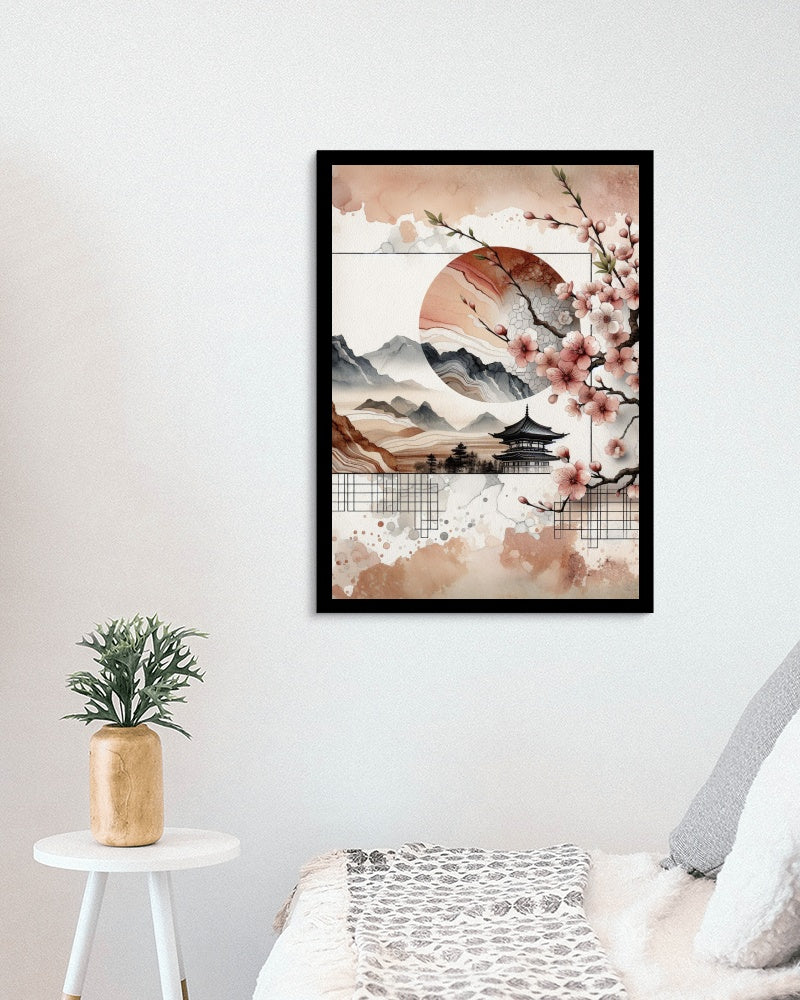 NaturaVividus Sakura: Ethereal Japanese Watercolor Art