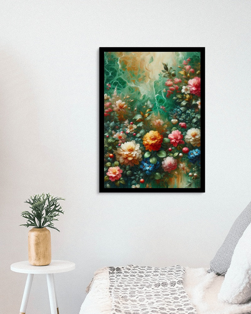 Vibrantus Blossomica Floral Oilpainting