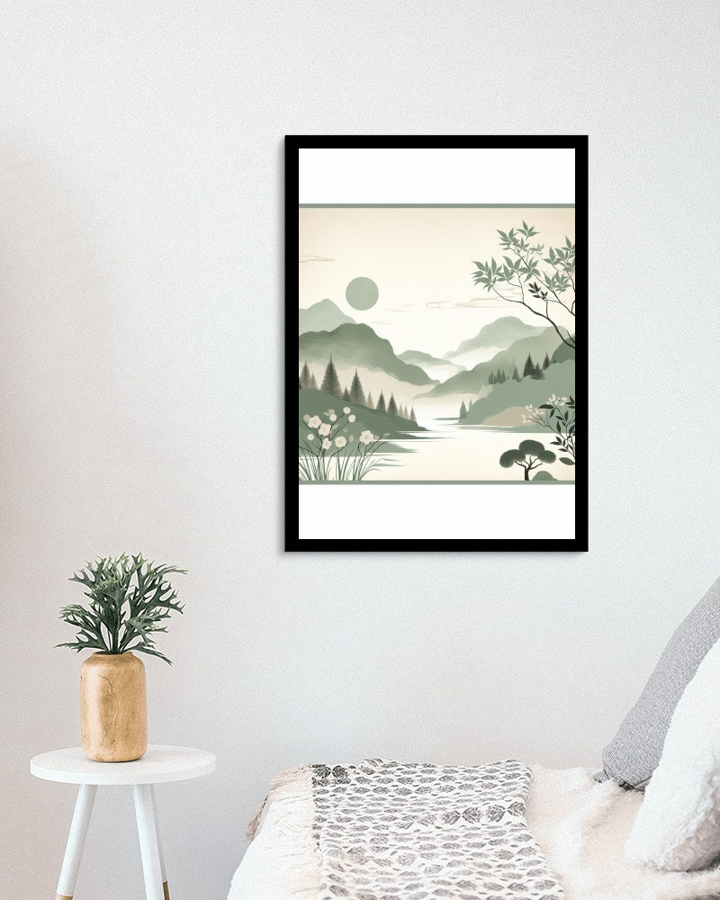 Seraphicus Natura: Elegant & Tranquil Japanese Watercolor Art