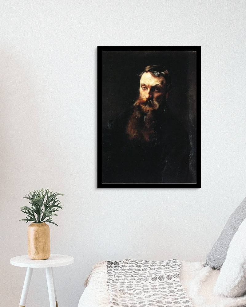 Auguste Rodin by John Singer Sargent Realism Art dated 1884