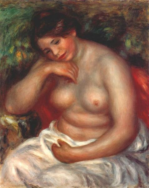 Woman sleeping by Pierre-Auguste Renoir Impressionism Art dated 1900