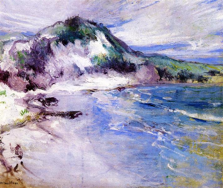 Beach at Squam by John Henry Twachtman Impressionism Art dated 1900