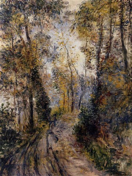 The Path through the Forest by Pierre-Auguste Renoir Impressionism Art dated 1871