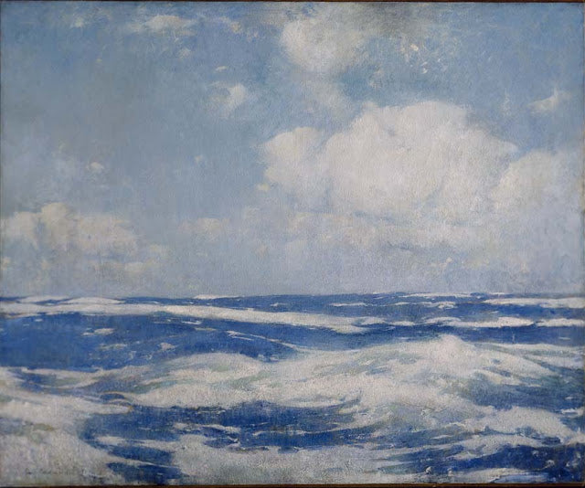 Open Sea by Emil Carlsen Impressionism Art dated 1912