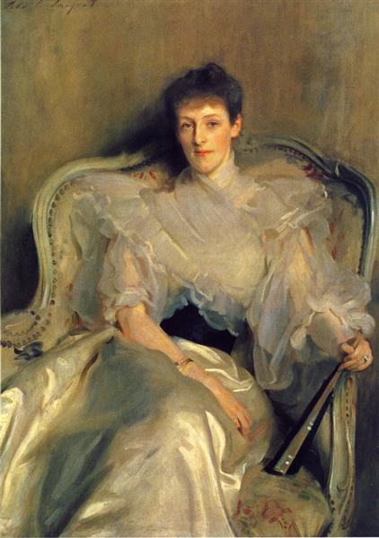 Mrs. Ian Hamilton (Jean Muir) by John Singer Sargent Realism Art dated 1896