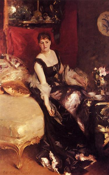 Mrs. Kate A More by John Singer Sargent Realism Art dated 1884