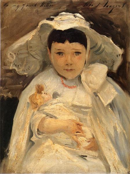 Marian (Madge) Roller by John Singer Sargent Realism Art dated 1902