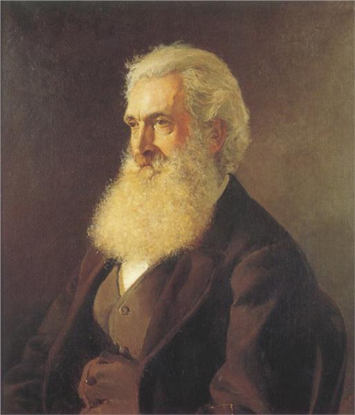 Portrait of Louis Buvelot by Julian Ashton Realism Art dated 1880