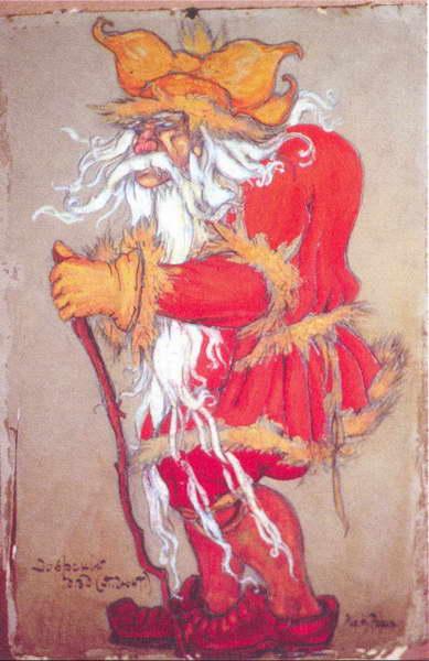 Dovrsky grandfather by Nicholas Roerich Art Nouveau (Modern) Art dated 1912