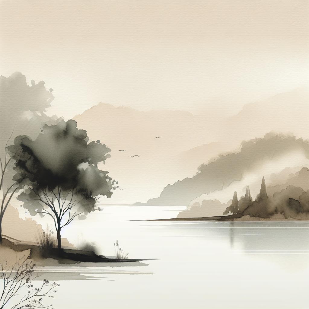 Serene Ananta Vistāra Landscape Art