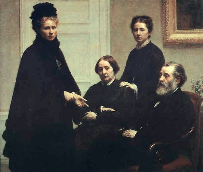 The Dubourg Family by Henri Fantin-Latour Realism Art dated 1878