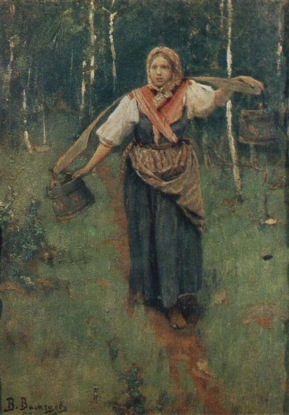 For water by Viktor Vasnetsov Realism Art dated 1880