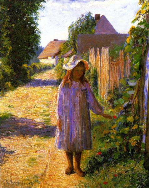 Alice in the Lane by Lilla Cabot Perry Impressionism Art dated 1891