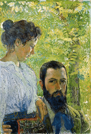 Self-portrait by Cuno Amiet Art Nouveau (Modern) Art dated 1899