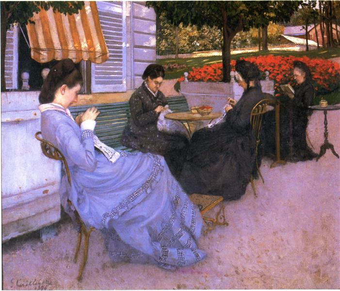 Portraits in the Countryside by Gustave Caillebotte Impressionism Art dated 1876