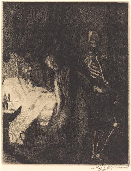 Importunate by Paul-Albert Besnard Impressionism Art dated 1900