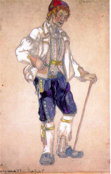 A guy, Gegstad by Nicholas Roerich Art Nouveau (Modern) Art dated 1911