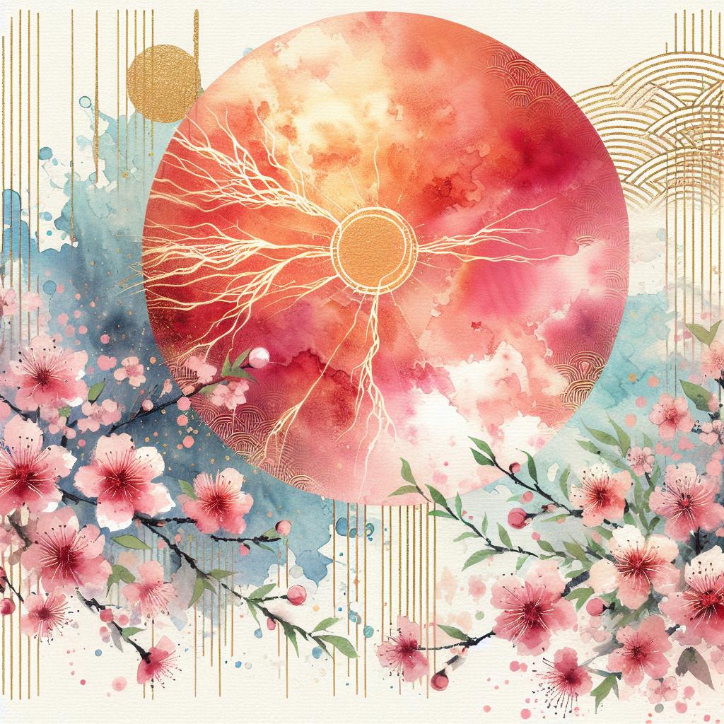 Luminiscent Anura Japanese Watercolor Art