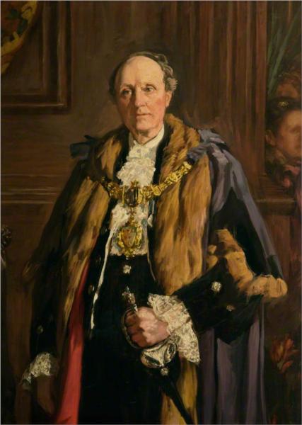 James Fairclough, MP, Mayor of Warrington by James Charles Realism Art dated 1897