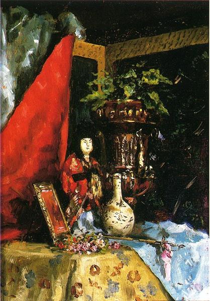 Still Life with Asian Objects by Julius LeBlanc Stewart Realism Art