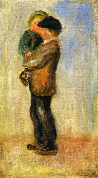 Man Carrying a Boy by Pierre-Auguste Renoir Impressionism Art