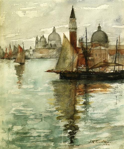 Venice by John Henry Twachtman Impressionism Art dated 1881