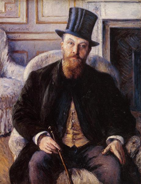 Portrait of Jules Dubois by Gustave Caillebotte Impressionism Art dated 1885