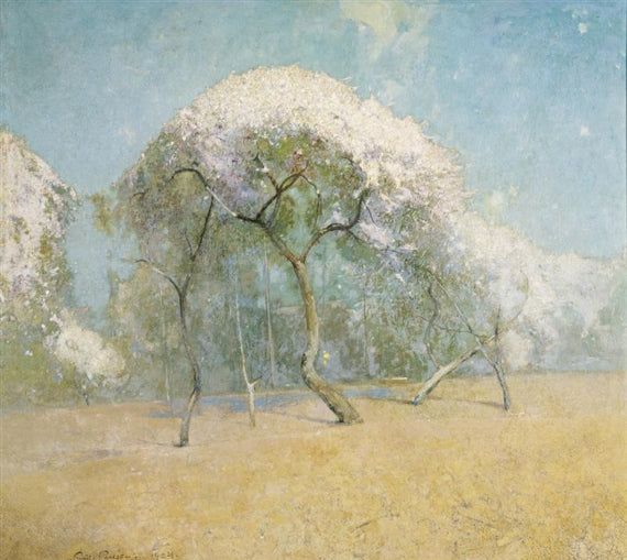 Spring Landscape by Emil Carlsen Impressionism Art dated 1904