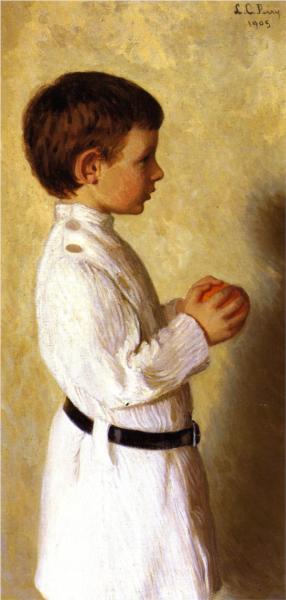 Augustus Lowell Putnam by Lilla Cabot Perry Impressionism Art dated 1905