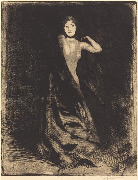 La Femme by Paul-Albert Besnard Impressionism Art dated 1886