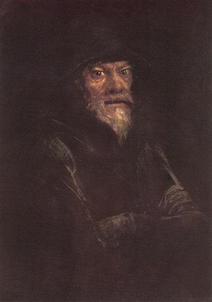 Old Man by Laszlo Mednyanszky Expressionism Art dated 1897