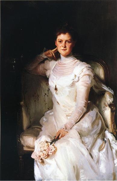 Mrs Joshua Montgomery Sears (Sarah Choate) by John Singer Sargent Realism Art dated 1899