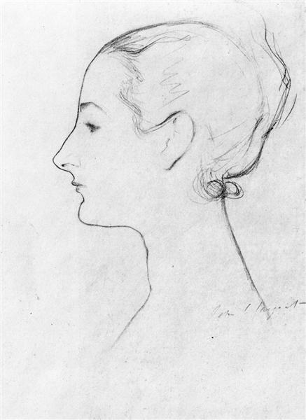 Study for Madame X by John Singer Sargent Realism Art dated 1883