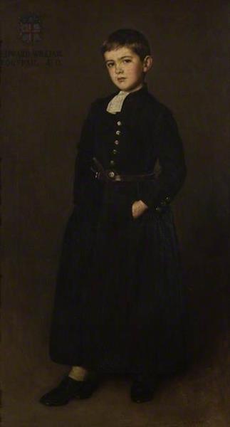 The Bluecoat Boy by William Logsdail Realism Art dated 1905