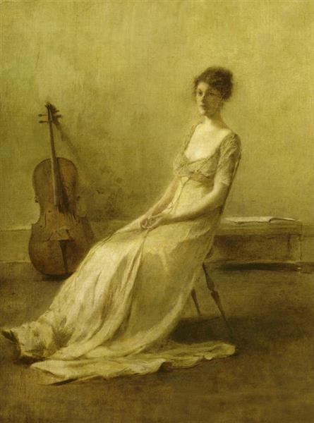 The Musician by Thomas Dewing Tonalism Art